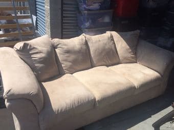 Couch, tables, queen bedset, elliptical machine etc. 1