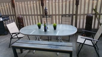Large Patio Table w Umbrella Hole 1
