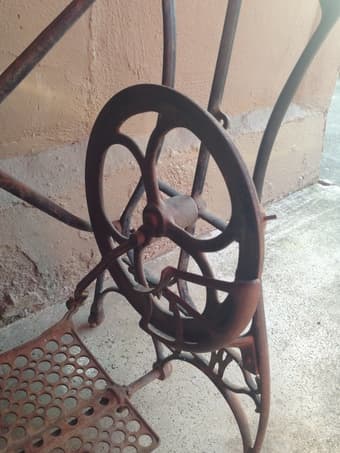 Vintage Sewing Machine Table Stand - Great for Table Base! 2