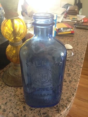 Vintage Blue Glass Collection - Set of 3 2