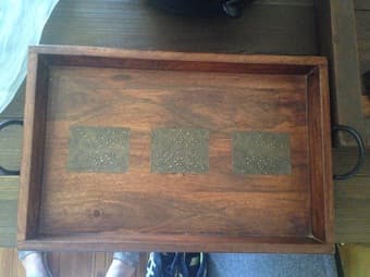 Wood Serving Tray - Never Used 1