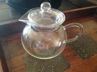 4" Glass Teapot - Used once! 1