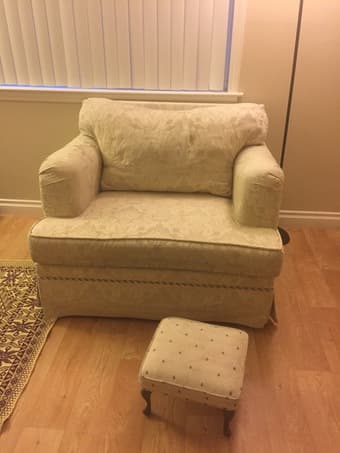 Armchair Sofa with stool 1
