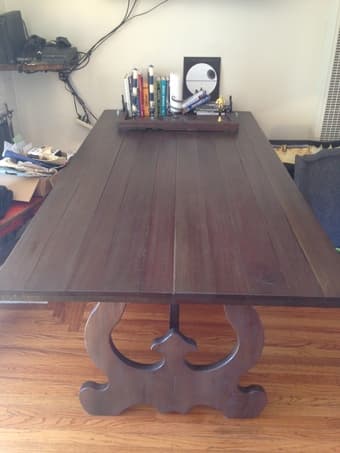 Rustic Wood Dining Table - Rectangular - Great Design / Farm Table 1