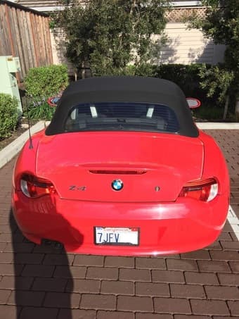 Hot red BMW convertible '08 Z4 3.0i for sale 1