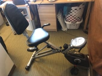 Exerpeutic 400XL folding recumbent stationary bike, $79.99 OBO 1