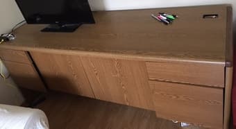 Amazing 3-in-1 Space-Saver: Desk+ Drawers+ Storage Cabinets 3