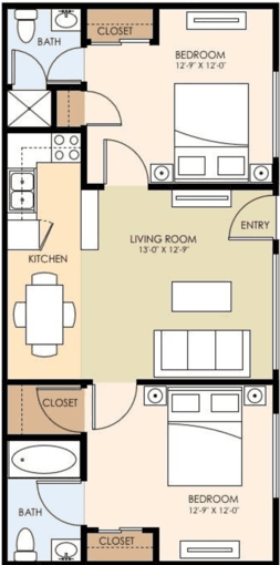1bd/ba Available in 2bd2ba Walking Distance to San Antonio Caltrain 1