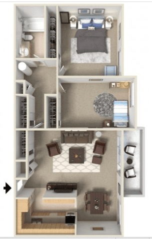 FURNISHED 2Bd/1Br Oak Creek Apartment June-Dec monthly 1