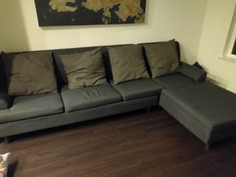 Sectional 6-people couch with chaise 1