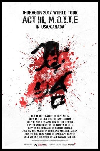 G-Dragon GOLD VIP soundcheck package tickets for San Jose 1