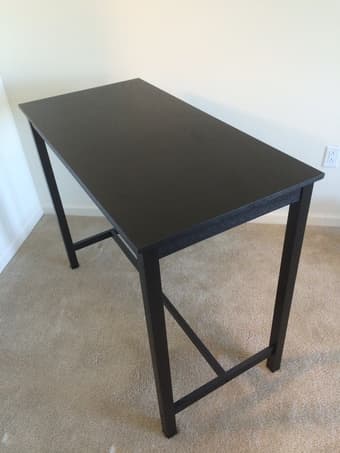 Kitchen Bar Pub Table - wooden - black - very good condition 1
