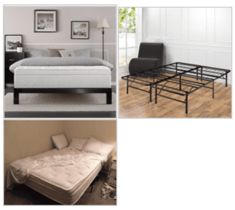 Full mattress 13 Inch and bed frame set (6 month old) 1