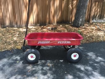 Radio Flyer red wagon w/ all-terrain wheels 1