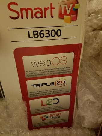 50" LG SmartTV (50LB6300), NEW in box, never opened 3