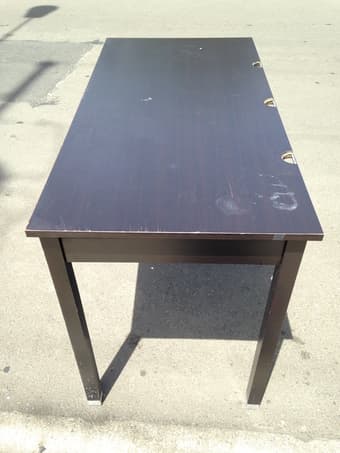 Microwave and free mattress/desk 1
