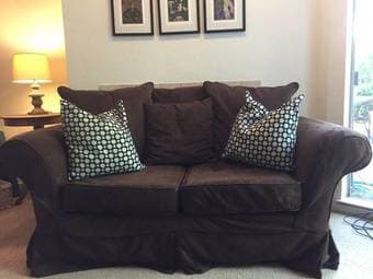 Pottery Barn Love Seat with Slipcover 1