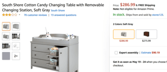Almost New Nursing Chair, Ottoman, & Changing Table 1