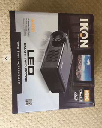Brand new projector ( HD)  with screen and accessories 2