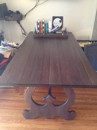 Rustic Wood Dining Table - Rectangular - Great Design / Farm Table 1