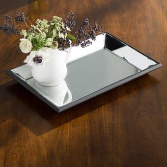 Rectangle Mirrored Serving Tray 19.5" x 13" 1