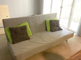 Comfortable sleeper sofa (grey) 1