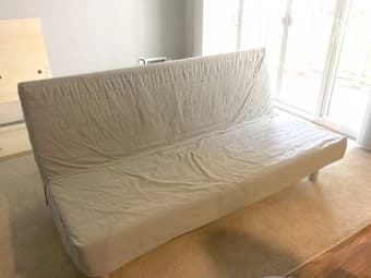 Comfortable sleeper sofa (grey) 2