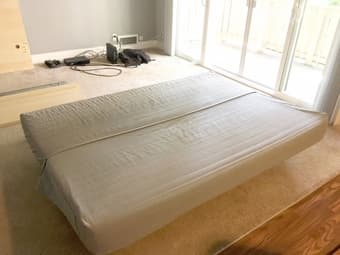 Comfortable sleeper sofa (grey) 3