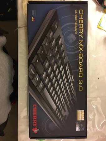 CHERRY MX3.0 KEYBOARD, US INTERNATIONAL 104 KEY LAYOUT, BLACK 1