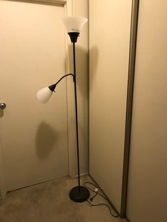 Small indoor/outdoor table and floor lamp - must go by 6/1 2