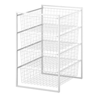 IKEA ANTONIUS Frame and wire baskets, white 2