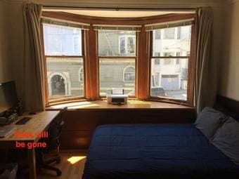 Spacious & Furnished Room for Rent in 3 Bed Apartment in Nob Hill SF 2