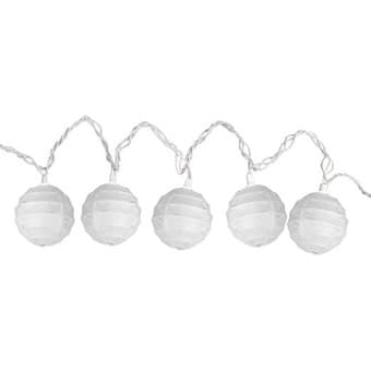 LIKE NEW Pair of Paper Orb String Lights 2