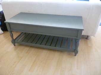 Move out sale! Futon and coffee table / entryway bench 1
