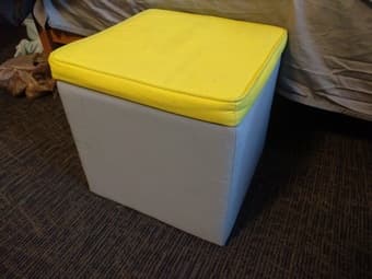 Yellow Ottoman 1