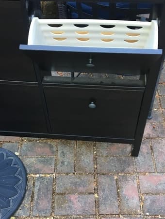 Ikea - 2 end tables/nightstands, 1 shoe cabinet. Email this week! 1