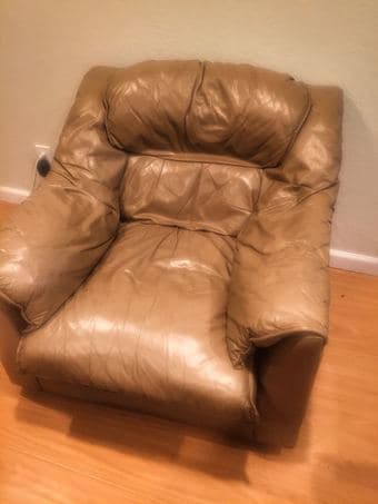 Great leather couch for $100 2