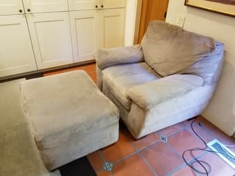 Armchair and foot stool 2