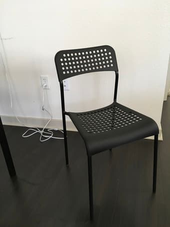 Dining table, chairs, stool, lamps 2