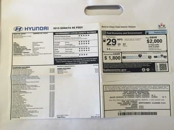 30 month old Hyundai Sonata driven by a visiting scholar (excel. cond) 2