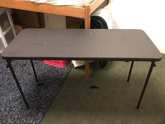 Black Metal Folding Table 1