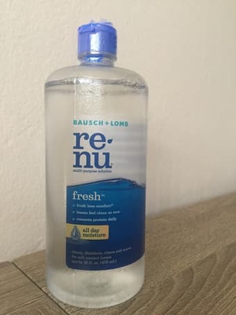 New, sealed contact lens solution (Renu brand, 16oz) 1