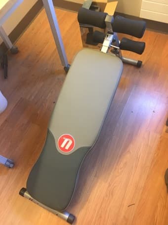 Moving Sale: Cloth rack and Ab bench 2
