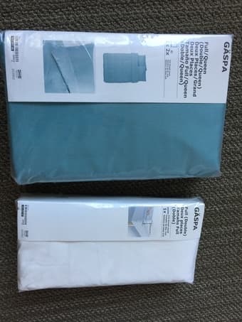 IKEA GÄSPA duvet cover, pillowcases and bed sheet (new, unopened) 1