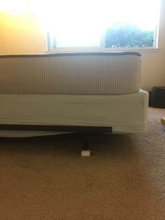 Macy's Sealy Queen Bed with springboard and stand 2