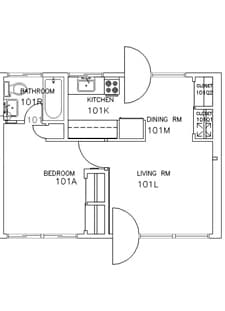 On-campus house, 1 bedroom/1 bathroom, between 07/30/2017 - 08/31/2017 1