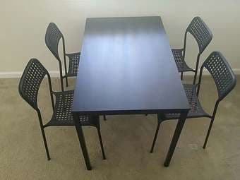 Ikea Tarendo table and four chairs 1