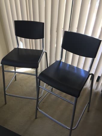 Two IKEA counter chairs (barstool style) 1