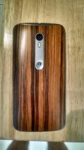 Moto X Pure - bamboo back - cracked screen - free turbocharger 2