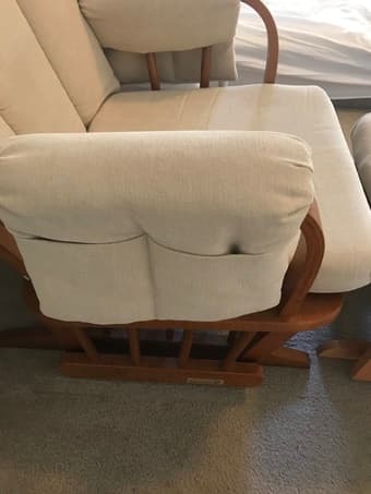 Dutailier Glider Nursing Rock Chair with Ottoman 3